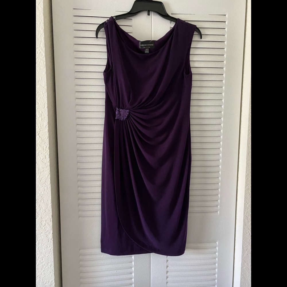 Elegant purple dress